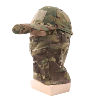 2023 צבא הוד טקטי צבא כובעי בייסבול עבור גברים, נשים, קיץ Snapback שמש כובעים חיצונית הסוואה גרב חצי מסכת סקי