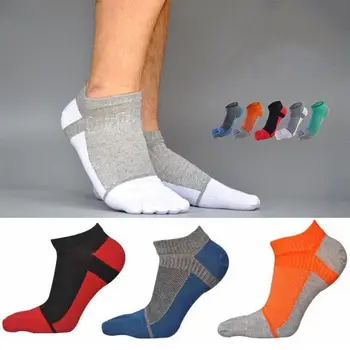 דחיסה עיצוב גרבי כותנה טהורה אנטי חיכוך ספורט חמש אצבעות, גרבי גברים גרבי הקרסול גרביים לא להראות את הקרסול גרביים